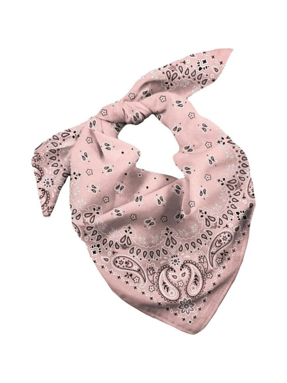 Women's Light Hot Pink Cotton Bandana Large Cowgirl Handkerchief Headband Scarf
